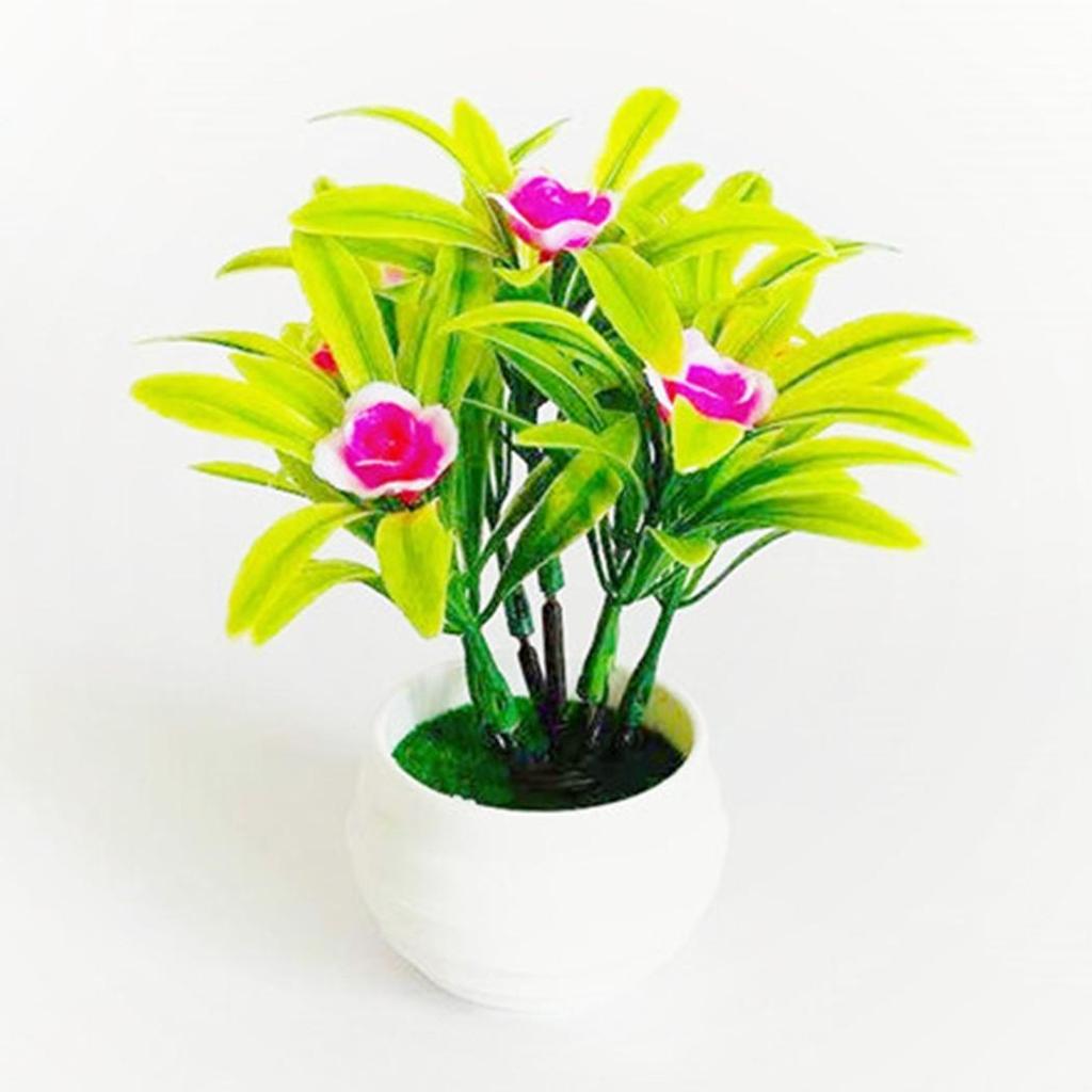 Wedding Artificial Flower With Pot Courtyards Decor Fake False