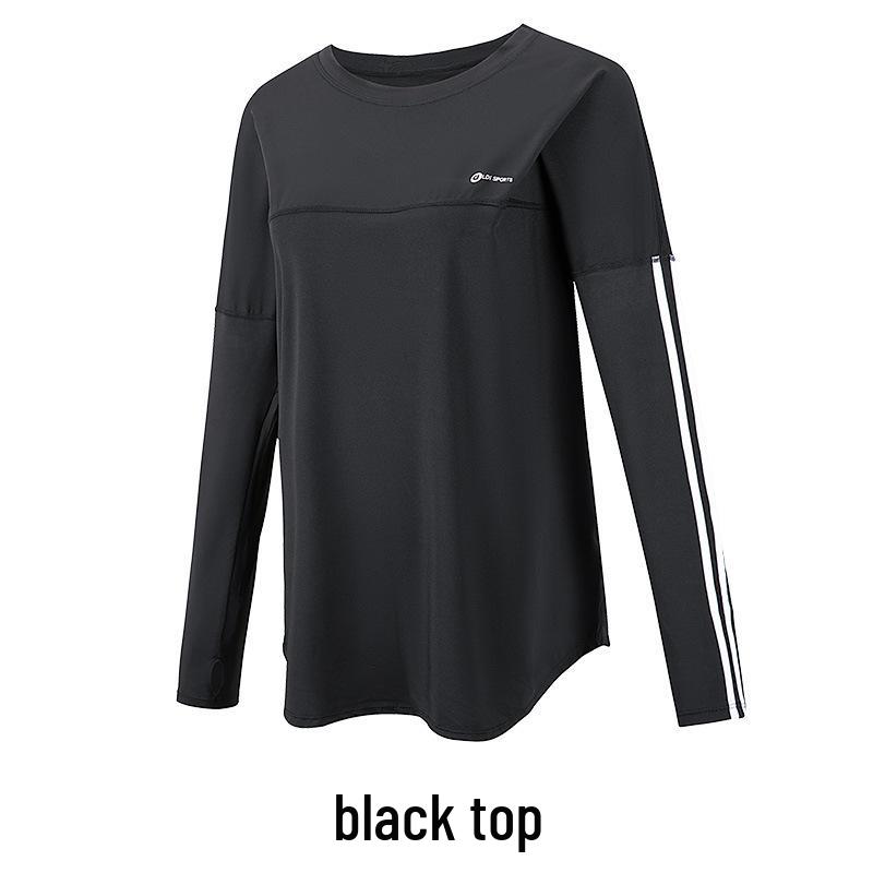 Women's Plus Size Quick-Dry Yoga & Fitness Set - Autumn/Winter Long Sleeve, Loose Fit