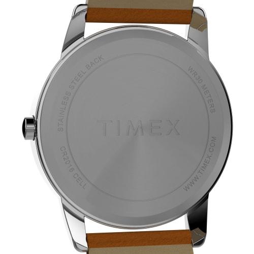 Мужские часы Timex EasyReader, коричневый/серебристый тон/зеленый/35 мм. 35 мм, Легко читаемые часы.