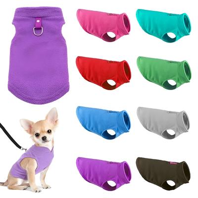 Weiche Fleece-Hundeweste, Welpen-/Katzenkleidung, Frühlings- und Winterkleidung für draußen, warme Weste, Pullover, Kostüm, Jacke, Yorkshire-Kleidung für kleine Hunde