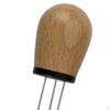 Wooden Coffee Tamper Espresso for . Stainless Steel Flat with Height Adjustable Handle