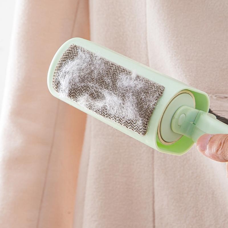 Tierhaarentferner Rolle Fusselentferner mit Kunststoffgriff, Wiederverwendbarer Reiniger für Kleidung, Sofas, Bettwäsche und Vorhänge