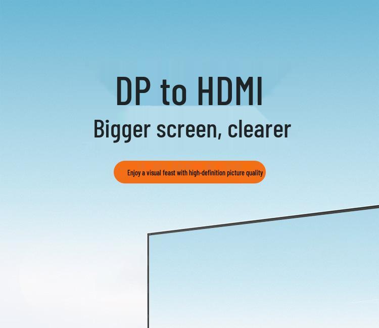 7-Core DisplayPort To HDMI 4K Adapter Cable