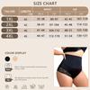 Plus Size Women High Stretch Brief Abdomen Shaping Underwear Sexy Lace Butt Lifter Soft Panties High Waist Shapewear Lingerie