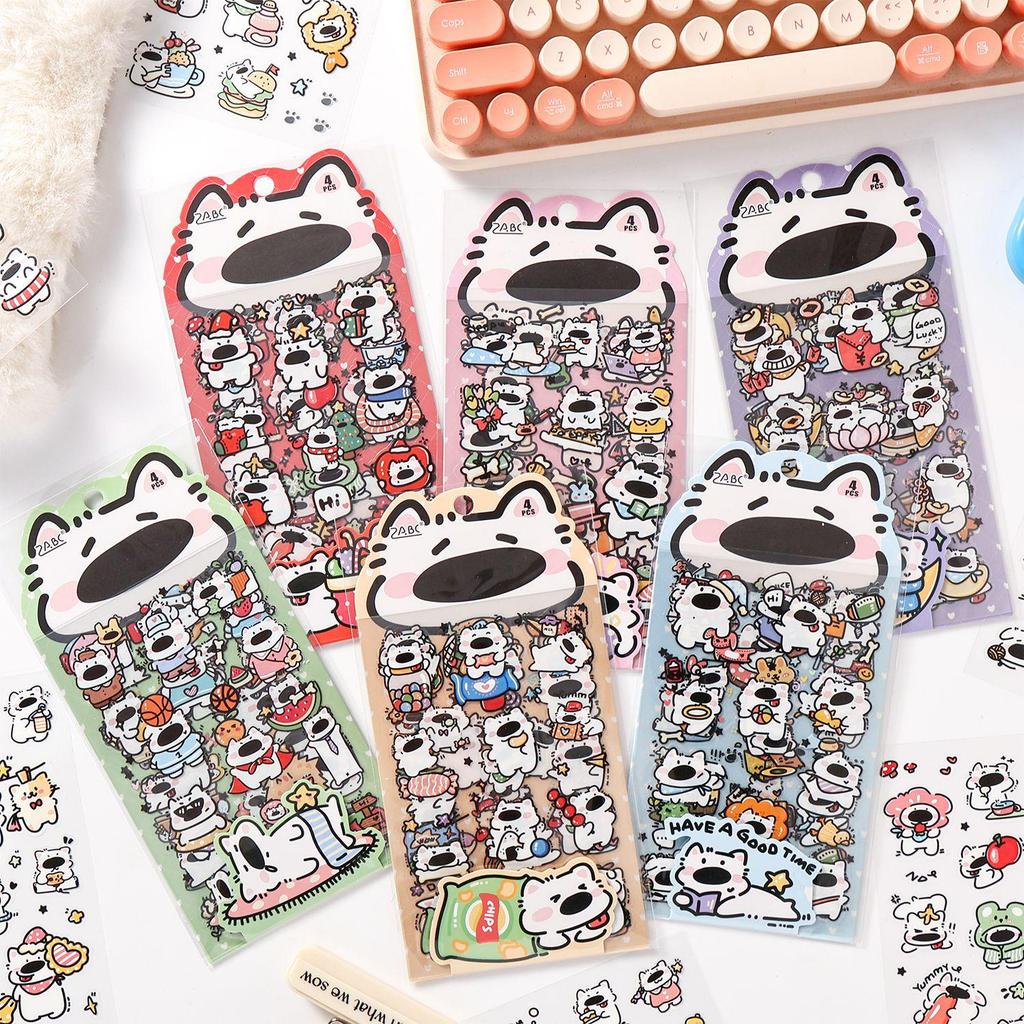 Yuezhen Adorable Dogs PET Journal & Children's Decal Stickers