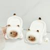 Cute Soap Holder Ceramic Bathroom Storage Rack Desktop Ornament Soap Dish  Drainage Rack