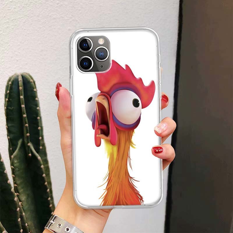 Chicken Hen Rooster For iPhone 17 Air 16 15 14 Plus 13 Mini 12 11 Pro Max Phone Case 16E 7 Print 8 SE Fundas Cover Soft Coque 16