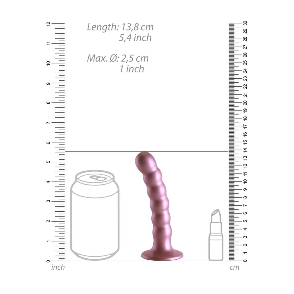 Ouch! - Silicone dildo with beads - 13 cm