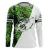 Outdoor Fishing Print Summer Men/Women O-Neck T-shirt Casual Long Sleeve Oversized Pullover Fashion Tops Trend Men Clothing