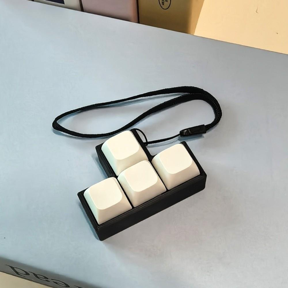 Keycap Finger Keyboard Cap T-shaped Clicker Toy Relaxing Pendant  for Adults