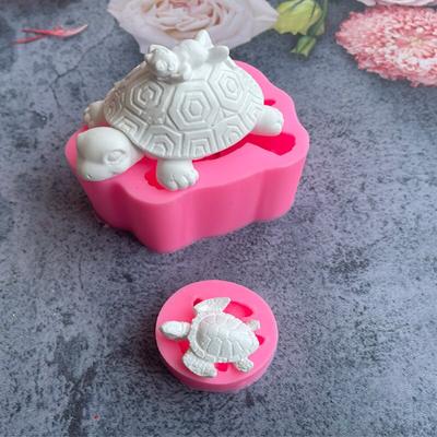 Cartoon Animal Turtle Shape Silicone Mold Diy Fondant Chocolate Cupcake Decor Baking Tools for Candle Soap Clay Mould