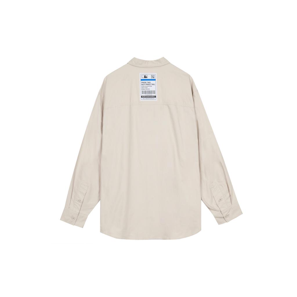 New MLB New York Yankees Shirt Unisex Ecru 31WSU1111-50B