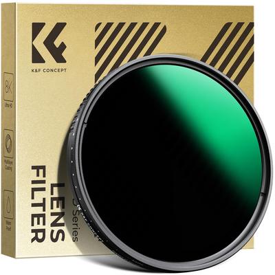 CONCEITO Filtro ND Variável Contínuo 55mm Feito no Japão com Óptica AGC HD Baixo Nano Água e Óleo Fino para Fotografia de Vídeo e Paisagem K&F