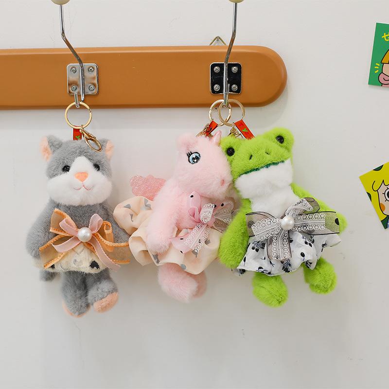 New Fragrance Creative Baseball Bear Plush Doll Keychain Bag Pendant Store Grab Doll Gift Goods