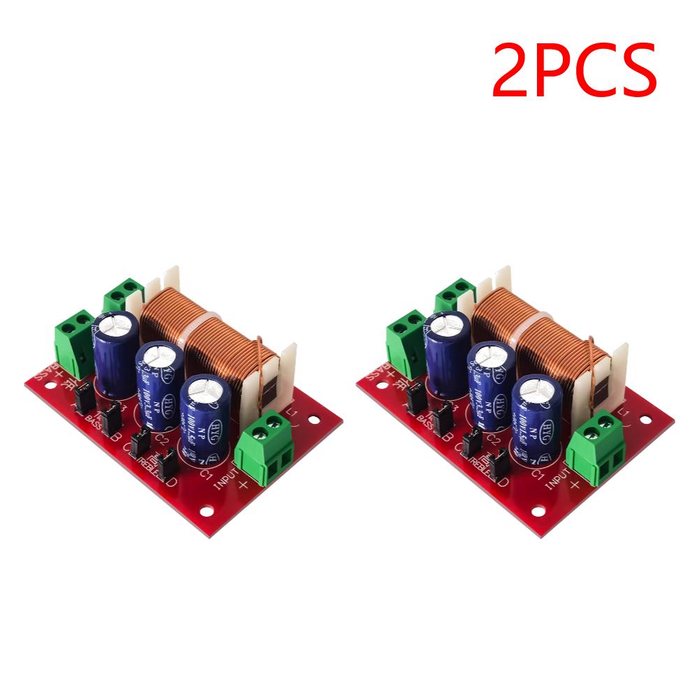 YLY-2088 Speaker Frequency Divider 400W 2 Way Crossover Filters Module Adjustable Full Range Treble Bass Welding Free