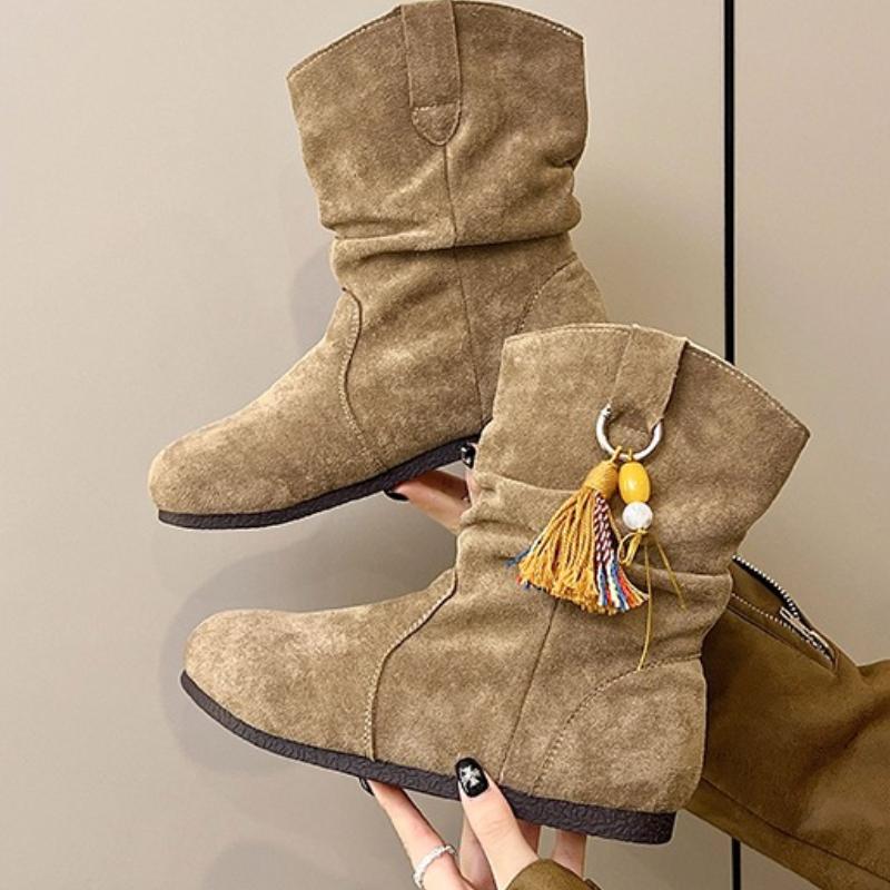 Fashion 2025 New Women's Simple Stylish and Comfortable High Quality Simple Boots New Flat Bottom Versatile Short Boots
