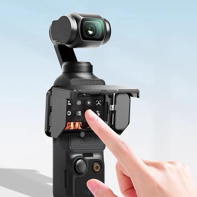 Parasol para Pantalla para Dji Osmo Pocket 3 Accesorios Plegable de 3 Lados Anti-Reflejos Protector de Visera Solar para Pantalla de Cámara