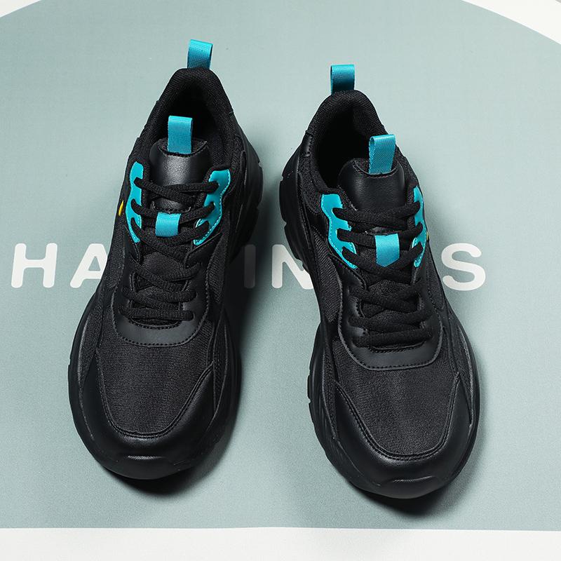 Mens Shoes Sneakers Lace Up 2025 New Spring Breathable Casual Sneakers Leisure Soled Comfort Non Slip Outdoor Running Shoes