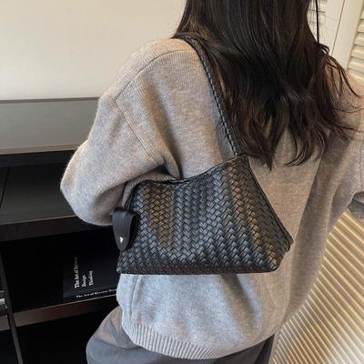 Women's Trendy Cross-Border Woven Shoulder Bag - Autumn/Winter 2025