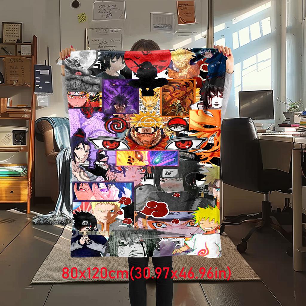 Japanese anime cartoon NARUTO famous Uzumaki Naruto blanket soft home furnishing nap decoration four seasons warm Sherpa blanket B12