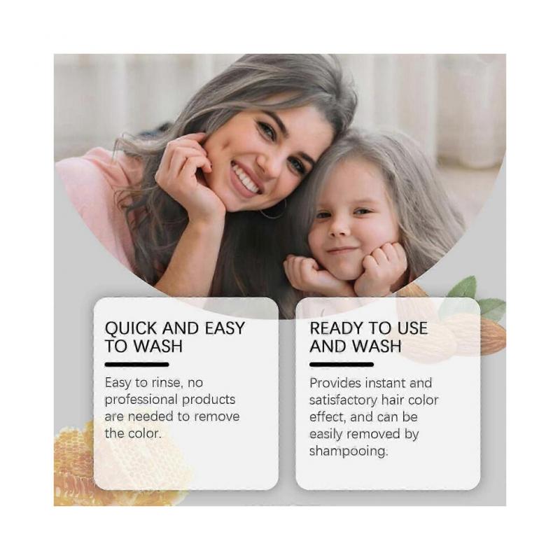 Wiieey Gray Children's Color Hair Cream Plant Extract Maintenance Diy Color Hair Care Color Beauty Pomade