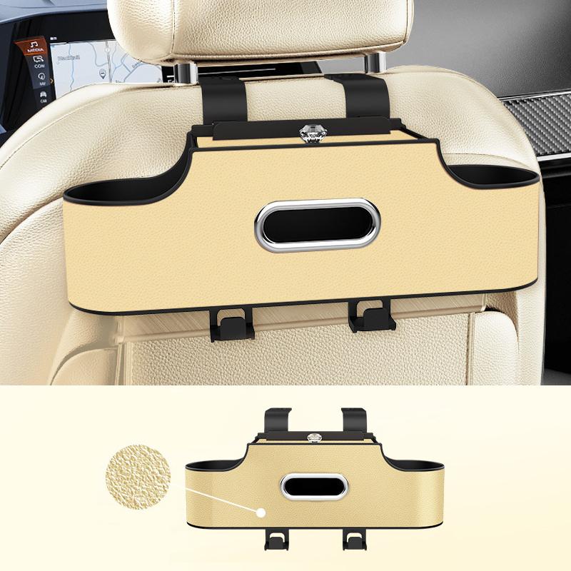 Multifunctional Car Seat Back Storage Box, Abs Resin Tissue Holder, Cup Holder, Phone Holder, Car Seat Back Storage Box A4