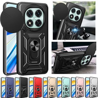 Pouzdro Armor pro Xiaomi Redmi 14 Pro 5G Note 14 Pro+ Plus Kryt na ochranu objektivu s prstencovým magnetickým držákem Coque Fundas