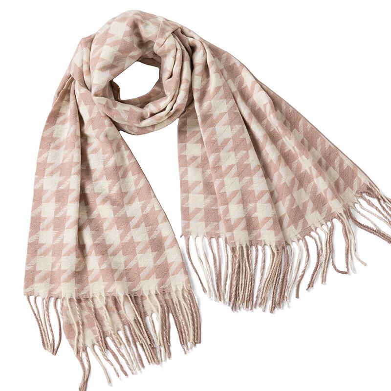 ELSYALN Skin-Friendly Plaid Scarf