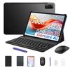AP12 Pro 12 Inch Tablet, 2.4K 120Hz Android 16, 48GB+256GB/2TB, 12000mAh, Octa-Core, WiFi 5, Face ID, 4G LTE, Tablet with Keyboard, Pen, Case