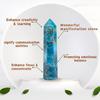 Jet Natuurlijke Apatite Kristal Obelisk Toren 3,5–4 Inch | Genezende Steen voor Focus, Motivatie, Communicatie, Meditatie, Reiki & Chakra Balans