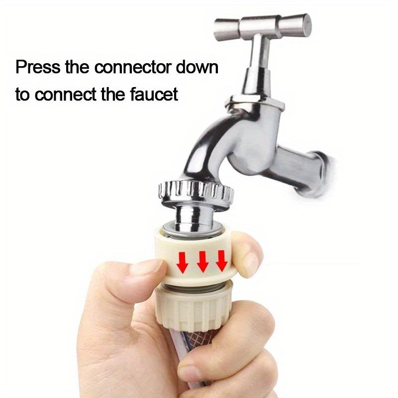 3PCS Wash Machine Water Pipe Faucet Connector Garden Hose Quick Adapter Fittings Gardening Car Washing Watering Tool