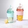 630ML Large Capacity Household Juice Cup Straw Milk Cup Coffee Milk Tea Cup Ins Feng Shui Cup Office Worker Juice Cup