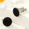 Novelty Solid Color Stylish Wedding Plain Shirt Cuff Links Mens Cufflinks Apparel Clothes Buttons