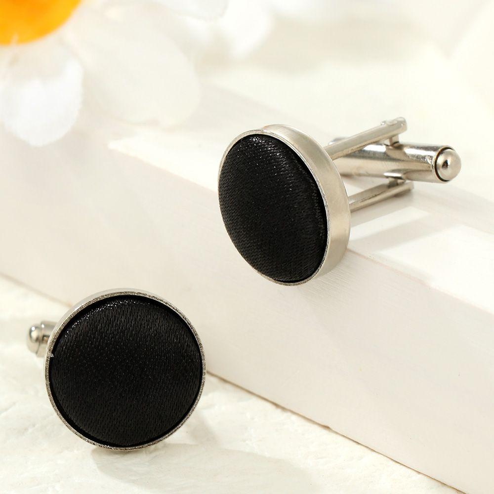 Novelty Solid Color Stylish Wedding Plain Shirt Cuff Links Mens Cufflinks Apparel Clothes Buttons