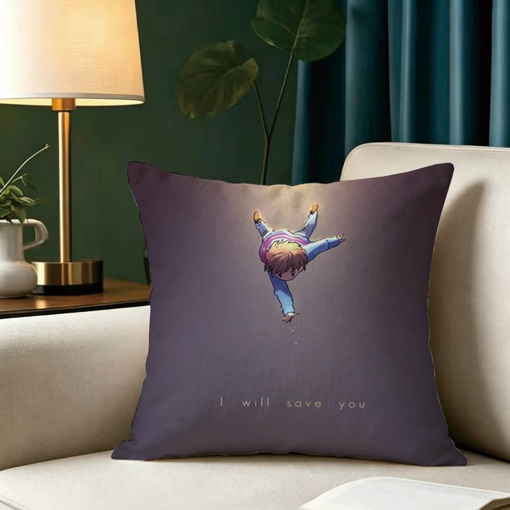 Game U-Undertales Square Double-Sided Printed Pillow Case Bedroom Bedside Pillow Sofa Cushion Cover