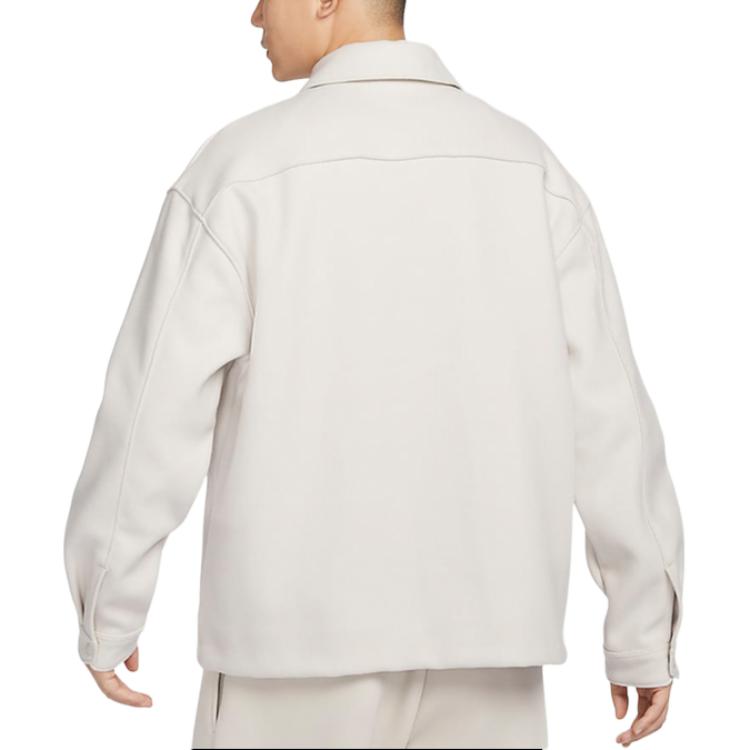 Nike Jackets Men's Ecru Lapel Moderate Other HF0133-104