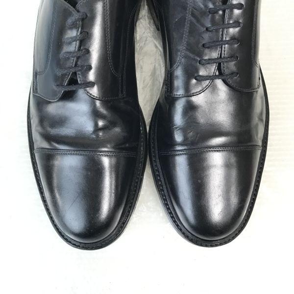 LOTTUSSE SELECTION/Goodyear Welt Leather Straight Tip Shoes/8/26.5-27.0/Black/Vintage Business(USED)