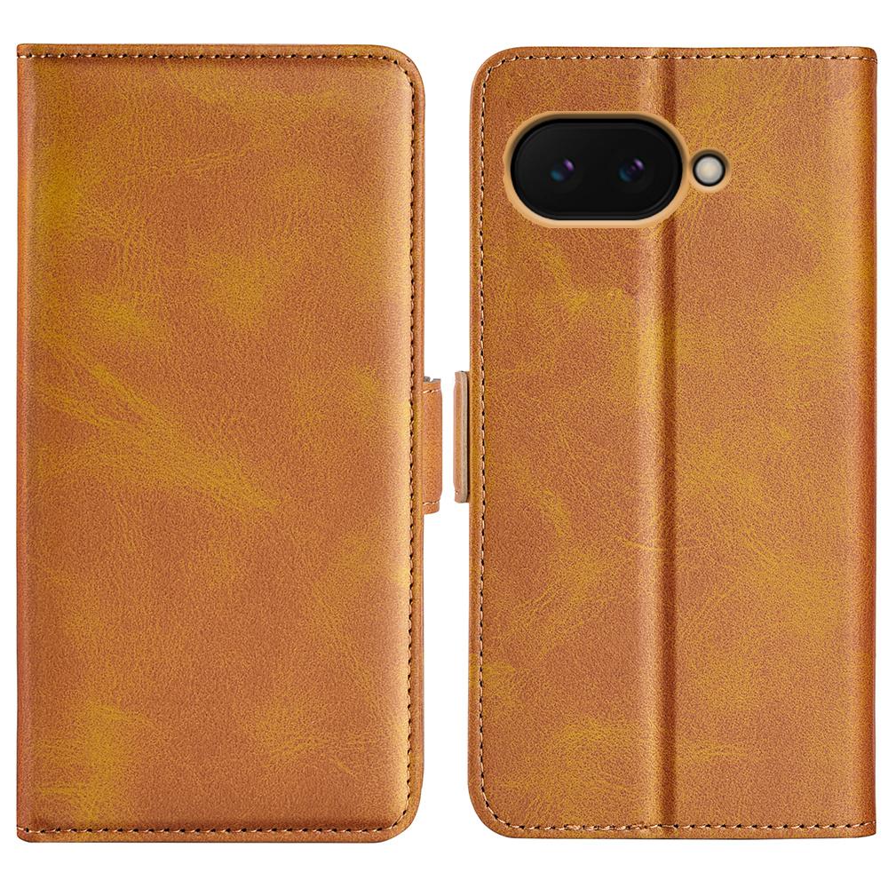 For Google Pixel 9a Stand Case Calf Texture Leather Wallet Phone Cover