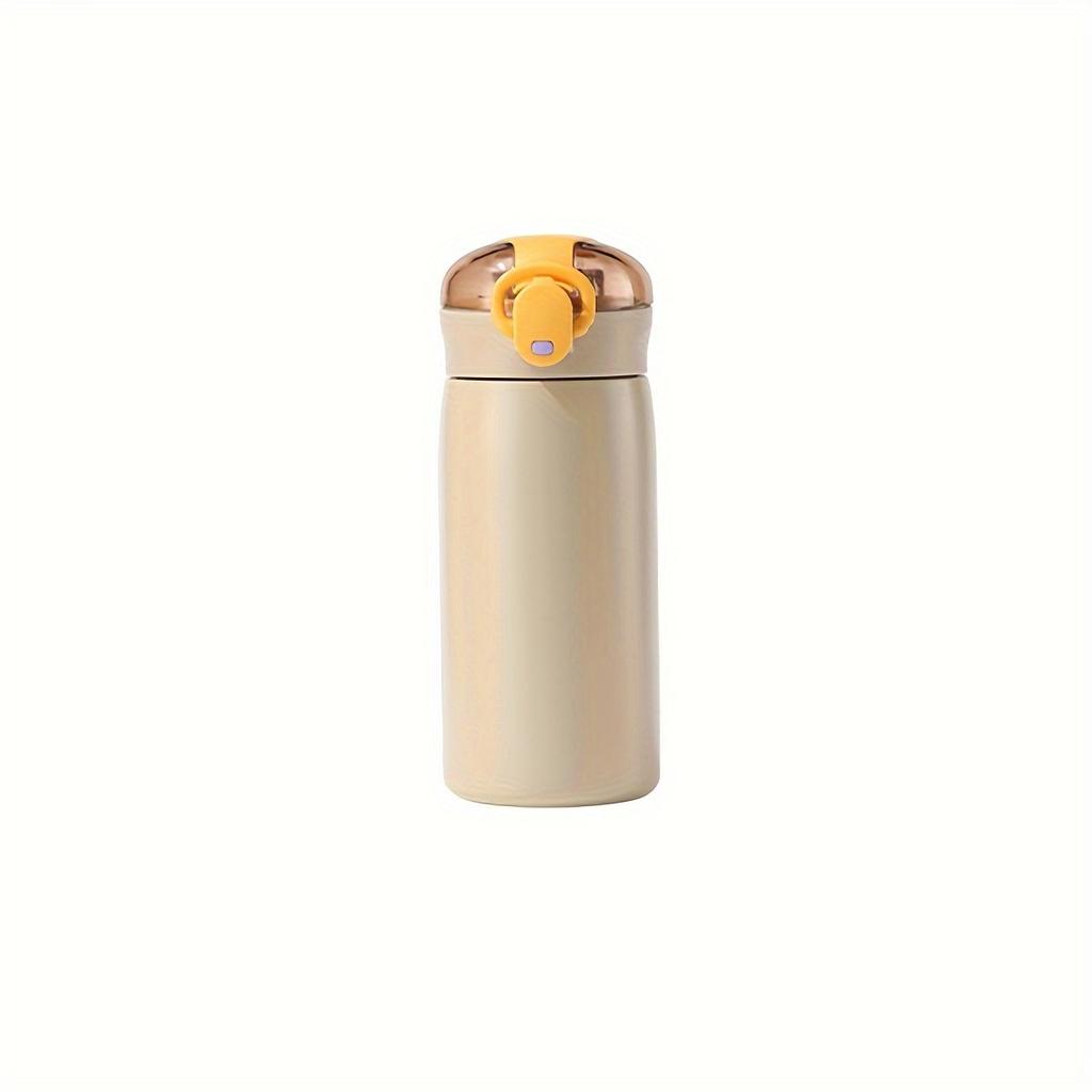 1pc 320ml/10.82oz Mini Water Bottle Vacuum Insulated Stainless Steel Water Flask With Straw Leak Proof Hot Cold Water Bottles