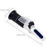 Handheld Sugar Refractometer 0-50% Brix Sugar Densimeter Concentration Tester For Fruits Juice Soup Refractometer With ATC