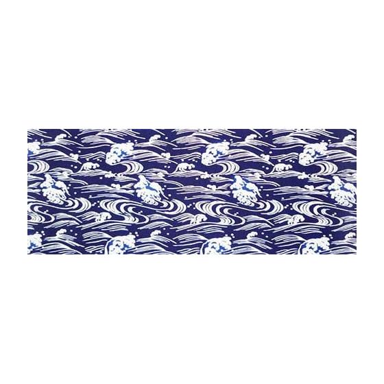 Todaya Shoten Tenugui Hand Towel, Pear Garden Dye, Rough Waves, 772, Chusen, 100% Cotton, Approx. 37x98cm