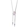 Lightweight Sliding Round Pendant Necklace Classical Pointed Cone Neckwear for Everyday Comfort and Travel Activity