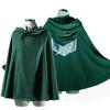 Attack On Titan Cloak Shingeki No Kyojin Cloak Shingeki No Kyojin Survey Corps Cloak Cosplay Cape Green Shawl Men's and Women's