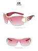 Large Frameless Y2K Sunglasses 2022 - Futuristic Sporty Design