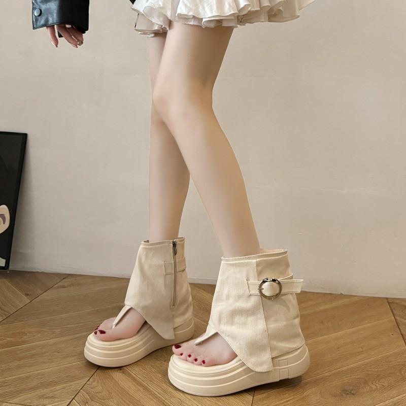 Fashion platform sandals women's 2025 autumn new popular fashion versatile casual comfortable versatile sports beach shoes