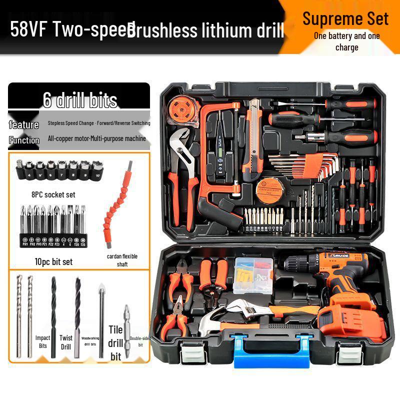 Multifunctional Electric Drill Set for Household & Car Repairs