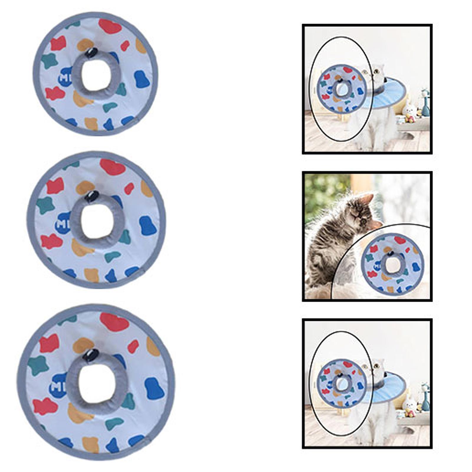 

Cat Recovery Collar Cute Anti Licking and Biting for Kitten Trimming Bathing S