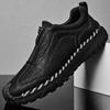 Casual Shoes Men's 2025 Autumn New Soft-soled Non-slip One-pedal Men's Shoes Zipper Flat Heel Breathable Outdoor Sports Shoes