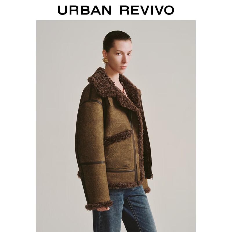 

Women s Retro Patchwork Plush Winter Coat M