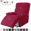 1/2/3 Seater Jacquard Recliner Sofa Cover Stretch Solid Color Armchair Covers Living Room Lazy Boy Couch Slipcovers funda sofa